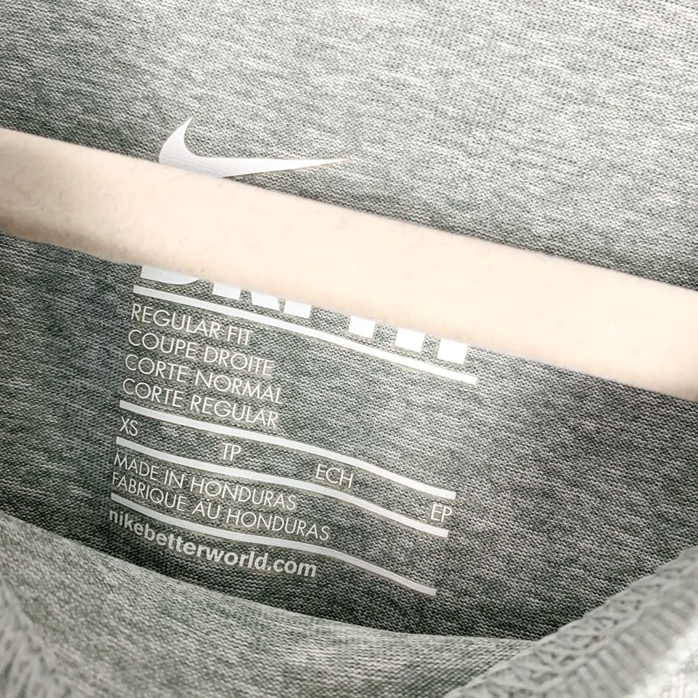 Nike Heathered Gray Crew Neck Short Sleeve T-Shirt - Picture 3 of 5